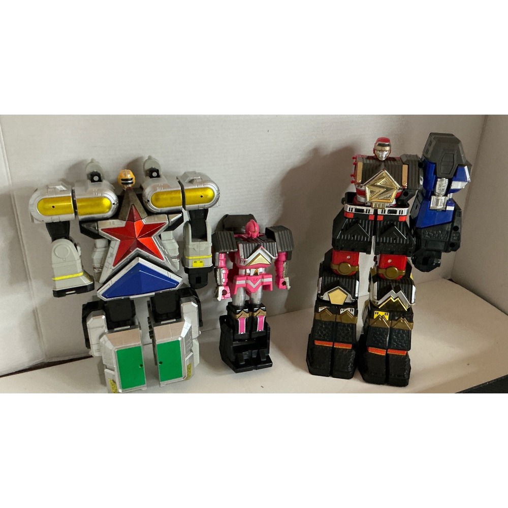 Bandai Power Rangers Zeo Megazord Vintage 90s Action Figure Lot Incomplete AS IS